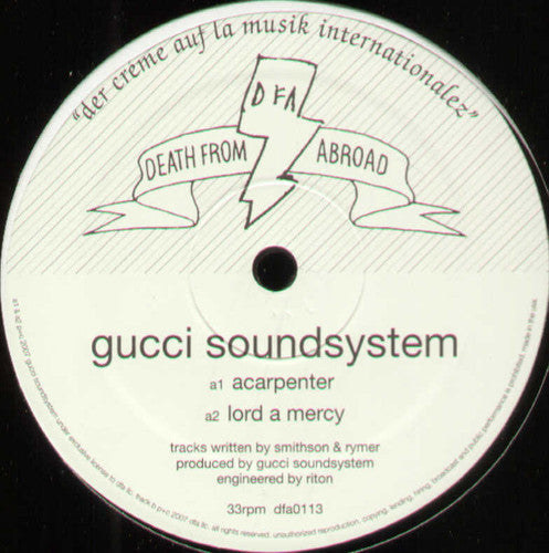 Gucci Soundsystem- Acarpenter [ VINYL LP ]