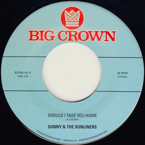 Sunny & Sunliners- Should I Take You Home / My Dream [ VINYL LP ]