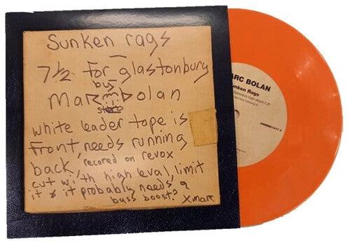 T.Rex- Sunken Rags (Home Demo - 'Glastonbury Fayre' Version) - Orange Colored 7-Inch Vinyl [ VINYL LP ]
