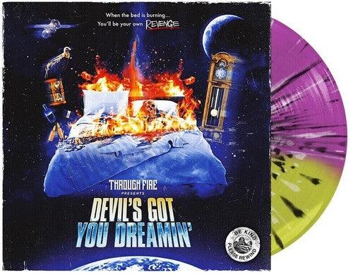 Through Fire- Devil's Got You Dreamin - Yellow & Neon Violet split with Black & White Colored Vinyl [ VINYL LP ]