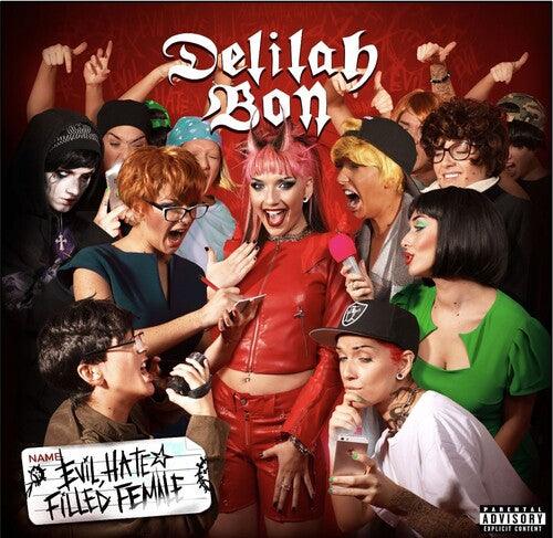 Delilah Bon- Evil, Hate Filled Female - Red & Neon Green Vinyl [ VINYL LP ]