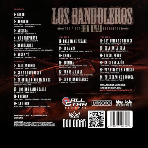 Don Omar- Los Bandeleros [ VINYL LP ]