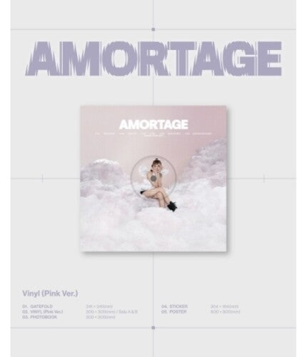 Jisoo- Amortage - Pink Version - incl. Photobook, Sticker + Poster [ VINYL LP ]