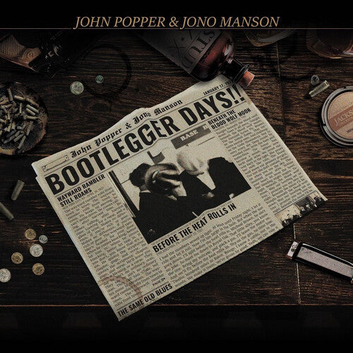John Popper & Jono Manson- Bootlegger Days!! (Gold Vinyl) [ VINYL LP ]