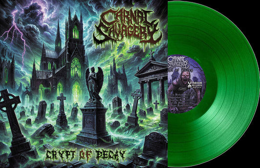 Carnal Savagery- Crypt Of Decay - Cemetery Green [Clear Vinyl] (Grn) [Limited Edition] [ VINYL LP ]