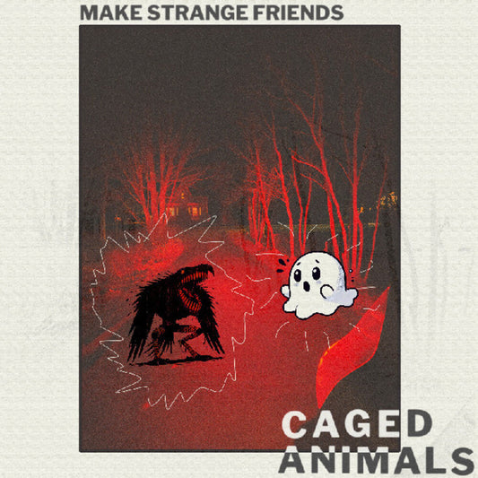 Caged Animals- Make Strange Friends [Clear Vinyl] (Red) [Download Included] [ VINYL LP ]