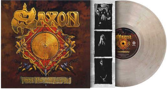 Saxon- Into The Labyrinth - Limited 180-Gram Crystal Clear & Black Marble Colored Vinyl [ VINYL LP ]