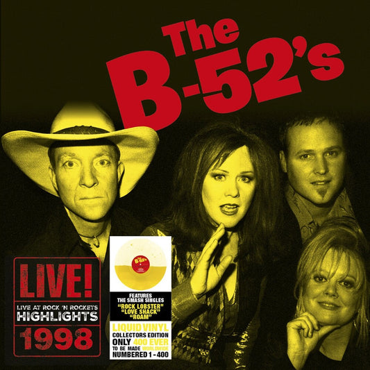 B-52's- Live At Rock 'n Rockets - Yellow Liquid Vinyl [ VINYL LP ]