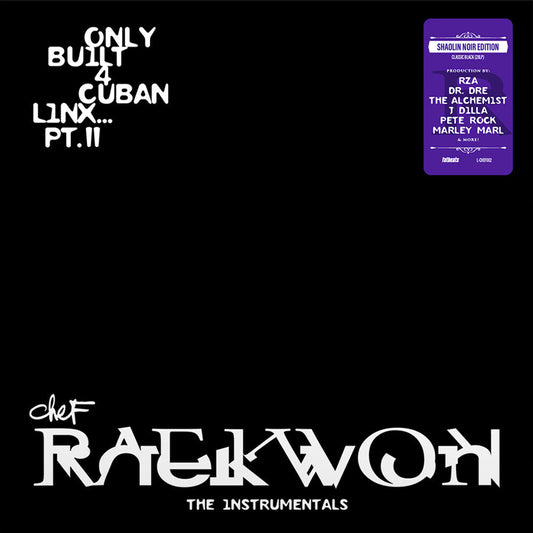 Raekwon- Only Built 4 Cuban Linx... Pt. II - THE INSTRUMENTALS, Shaolin Noir Edition (Black 2LP) [ VINYL LP ]