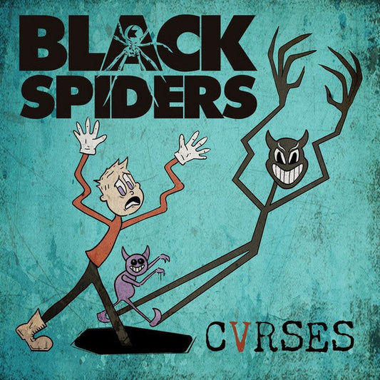 Black Spiders- Cvrses - Black & White Colored Vinyl [ VINYL LP ]