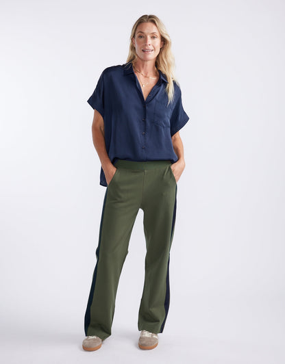 Effortless Drape Shirt - Dark Navy