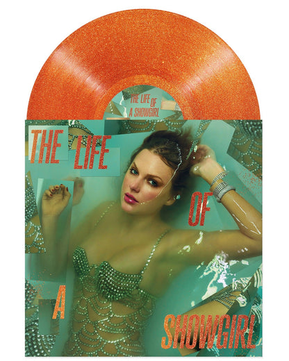 Taylor Swift- The Life of a Showgirl [Sweat and Vanilla Perfume Portofino Orange Glitter Vinyl] [ VINYL LP ]