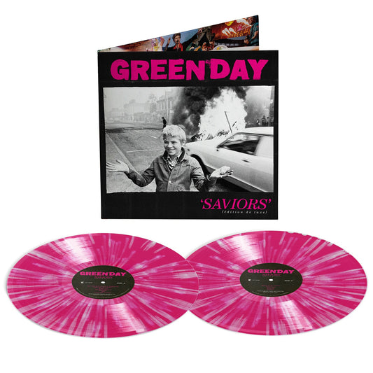 Green Day- Saviors (édition de luxe) (Hot Pink/White Splatter Vinyl) [ VINYL LP ]