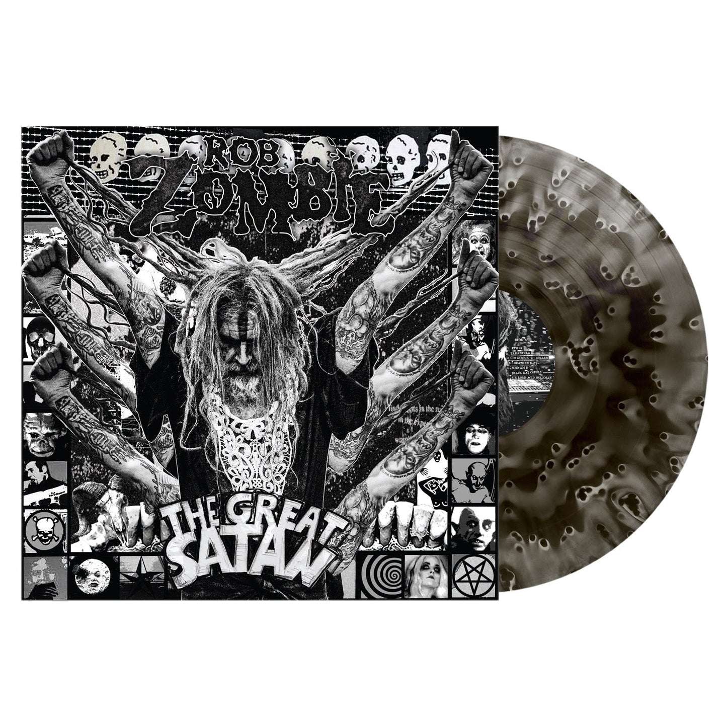 Rob Zombie- The Great Satan (Ghostly Black Vinyl) (DAMAGED) [ VINYL LP ]